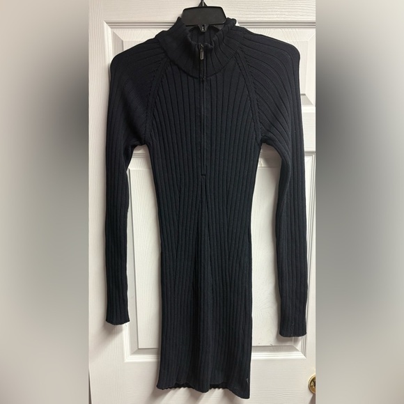 Pilcro Anthropologie Fitted Quarter Zip Sweater Dress Size XL - Picture 2 of 5